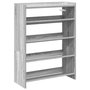 Voir la diapositive 2 : VIDAXL Etagere a chaussures sonoma gris 60x25x81 cm bois d'ingenierie