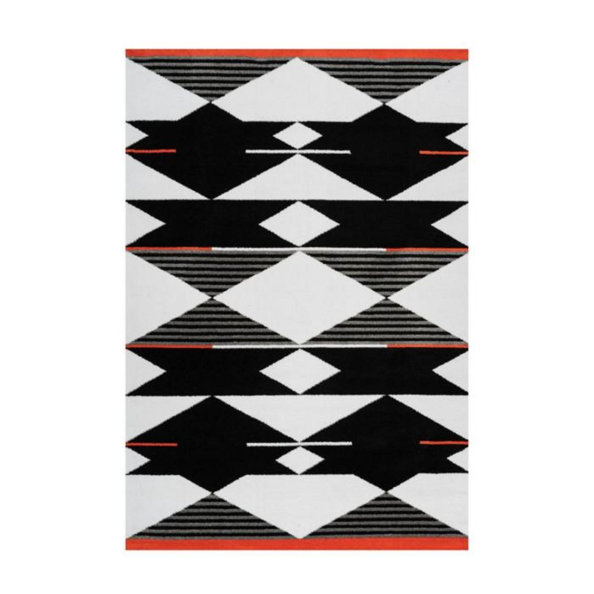 Paris Prix Tapis Ethnique à Poils Courts  Broadway V  Noir