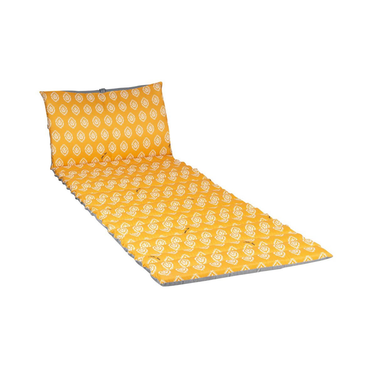 Jardin Privé Coussin bain de soleil ondulo 1740x600x50cm curcuma CALISSON 
