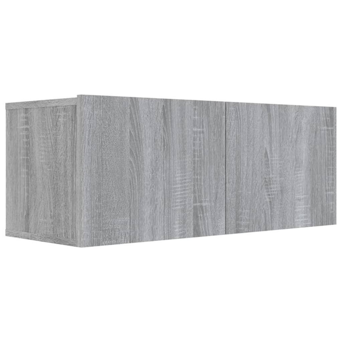 VIDAXL Meuble TV sonoma gris 80x30x30 cm bois d'ingenierie