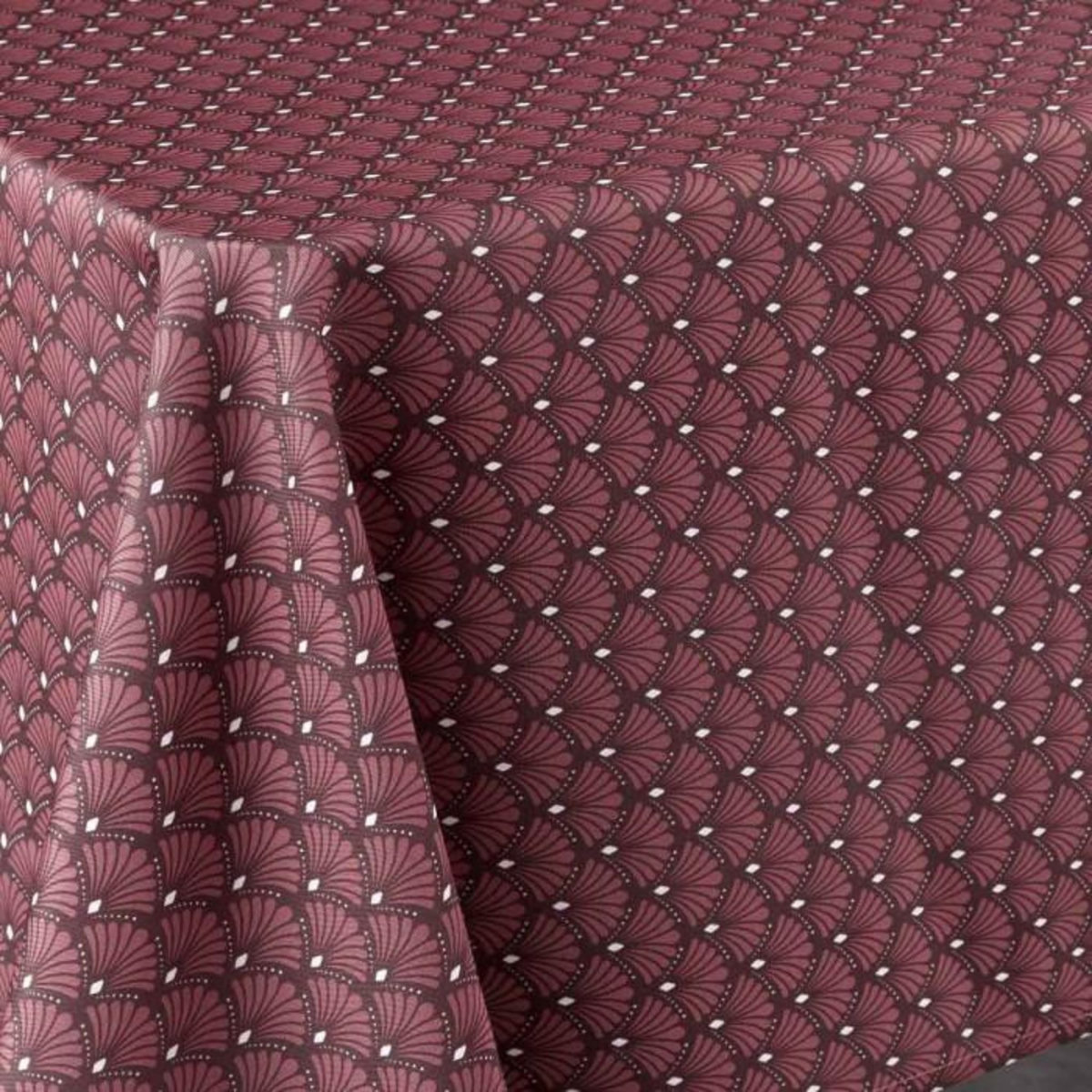 Paris Prix Nappe Imprimée  Art Chic  150x240cm Terracotta