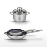 ELO Lot 2 Poêles 24/32 cm Elo Profi Therm Platinum et Faitout 14 cm