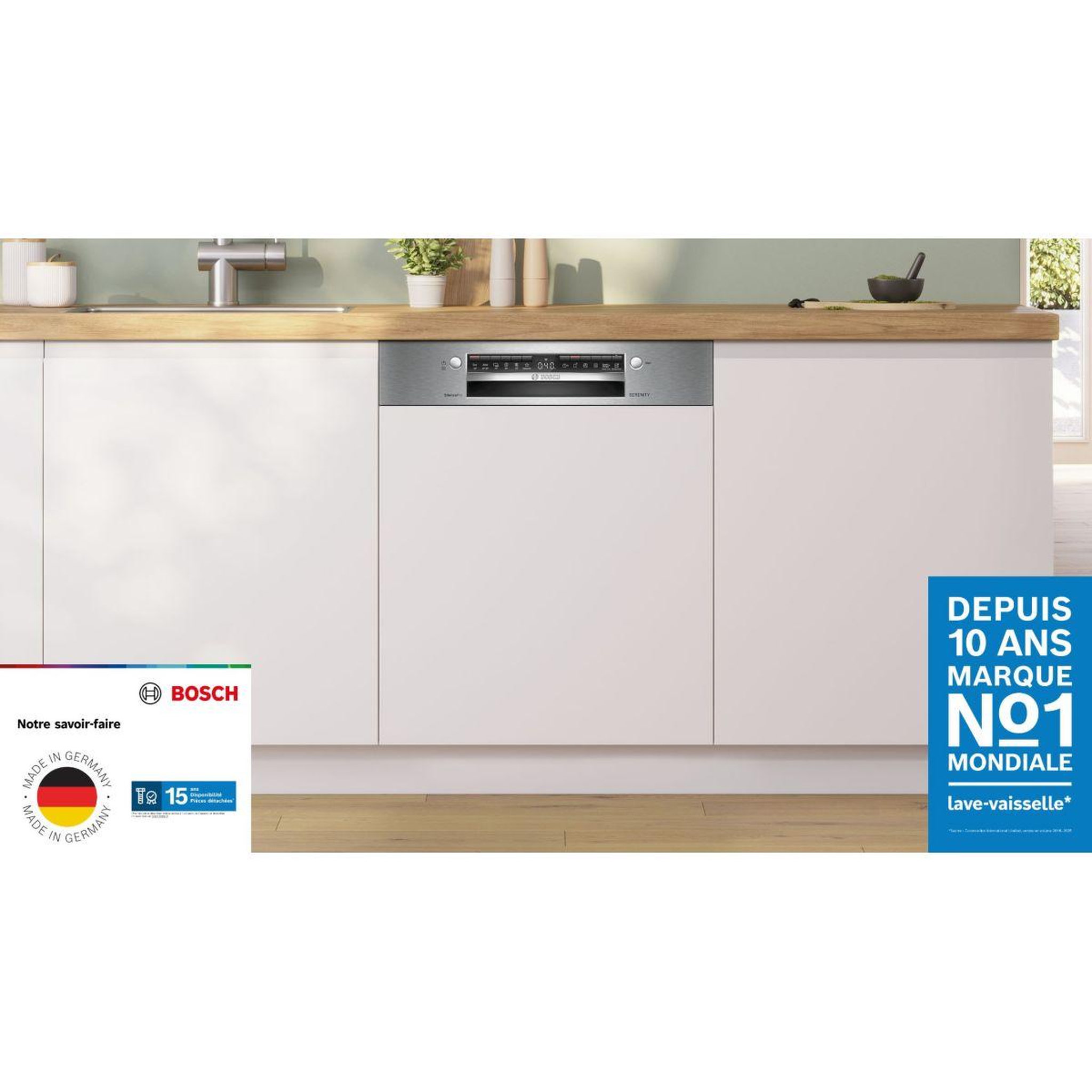 Voir la diapositive 2 : BOSCH Lave vaisselle encastrable smi4ecs35e serenity