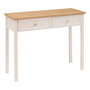 Voir la diapositive 1 : ATMOSPHERA Console 2 Tiroirs  Mohéa  100cm Ivoire