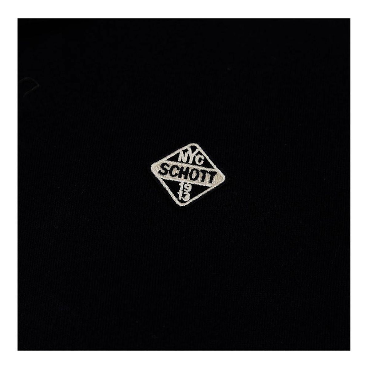 Schott Sweat zippé  Homme Schott Badge