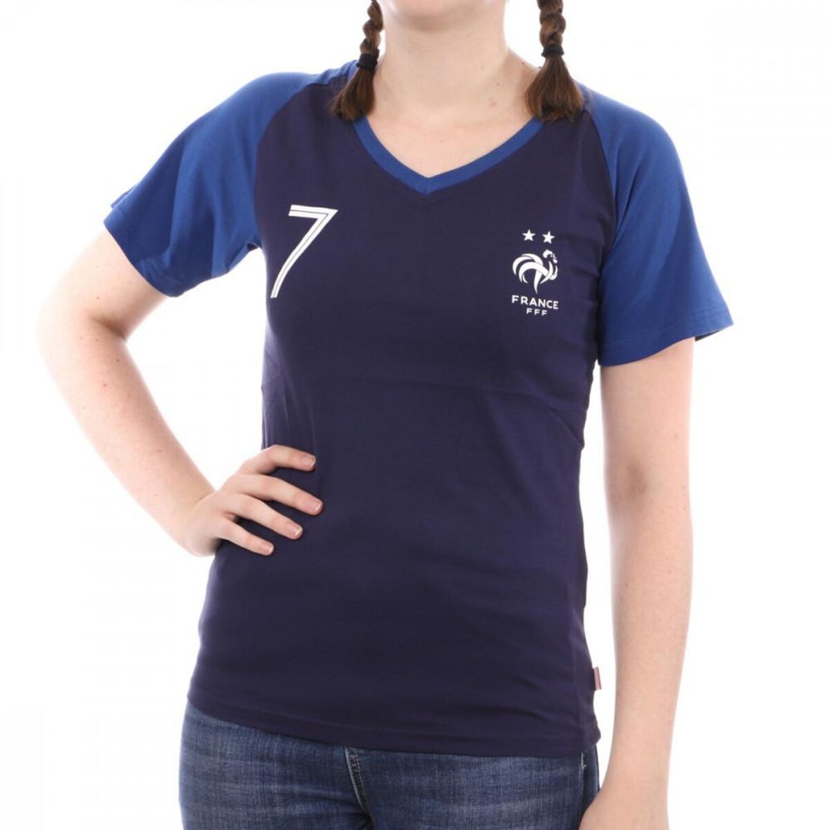 FFF Griezmann T-Shirt Bleu Femme FFF