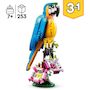 Voir la diapositive 4 : LEGO Creator  31136 - Le perroquet exotique, Jouet de Construction, Figurines Animaux de la Jungle, avec Grenouille et Poisson