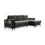 Voir la diapositive 6 : BEST MOBILIER Lilly - canapé d'angle droit - 4 places - convertible avec coffre - en velours