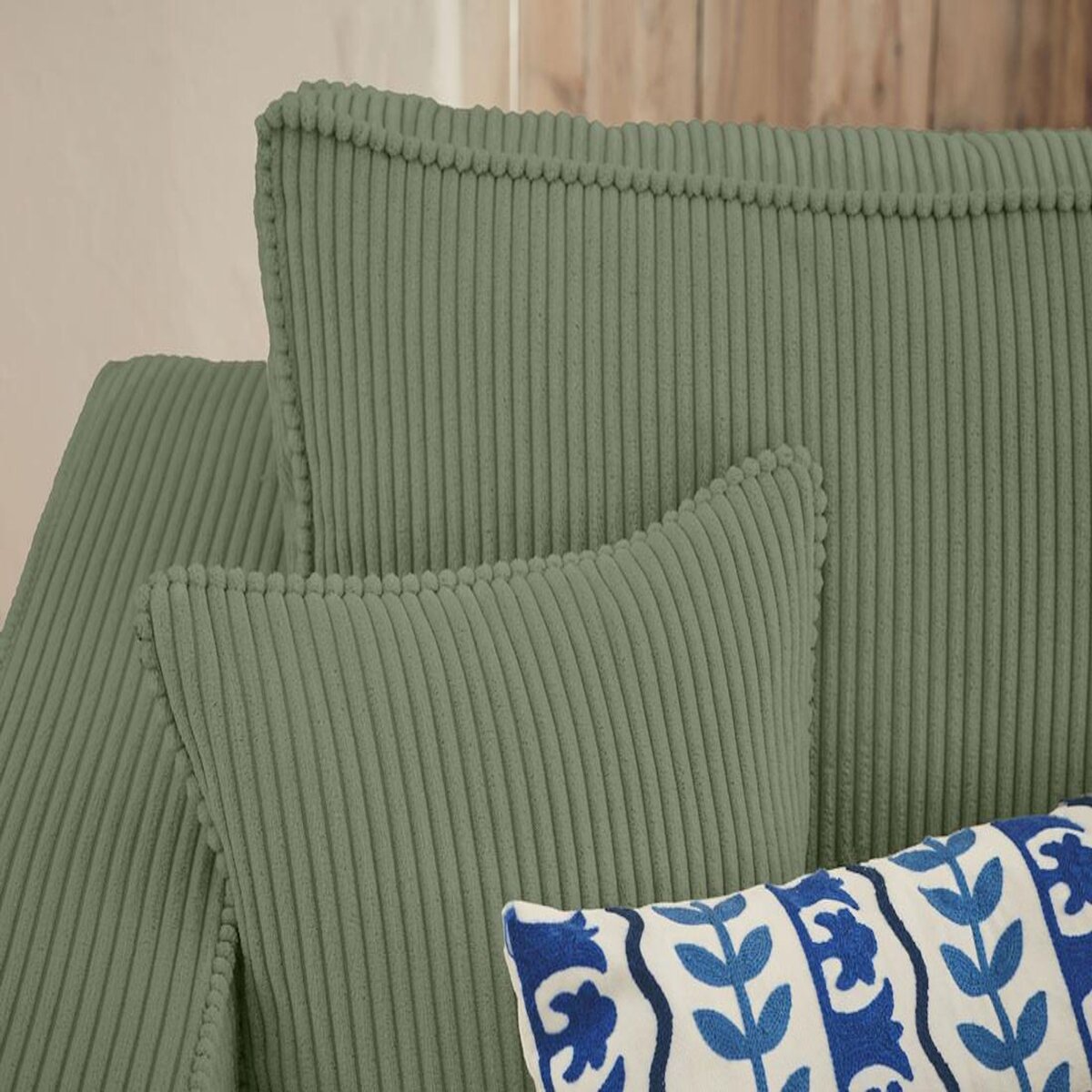 BEST MOBILIER Topaze - canapé d'angle réversible - 4 places - convertible avec coffre - en velours côtelé