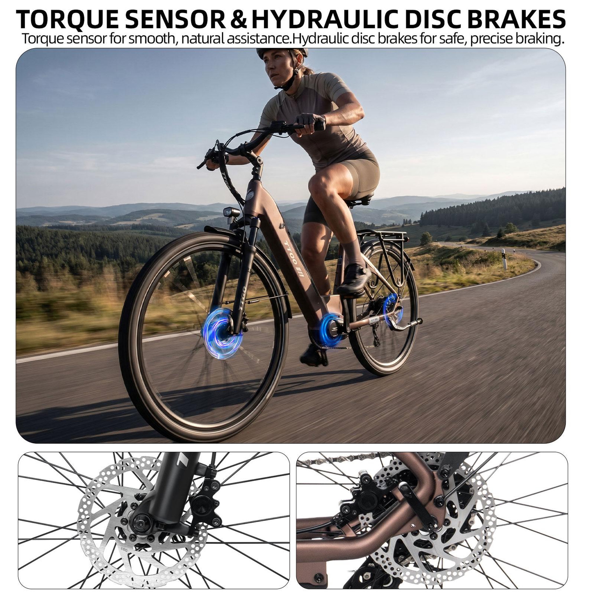 Voir la diapositive 6 : TTGO Vélo électrique TTGO C7 SE 28  à moteur central