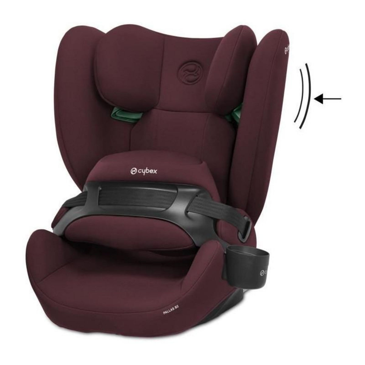 CYBEX Siege auto CYBEX PALLAS B2 I-SIZE - Des 15 mois jusqu'a 12 ans - Rumba Red et dark red