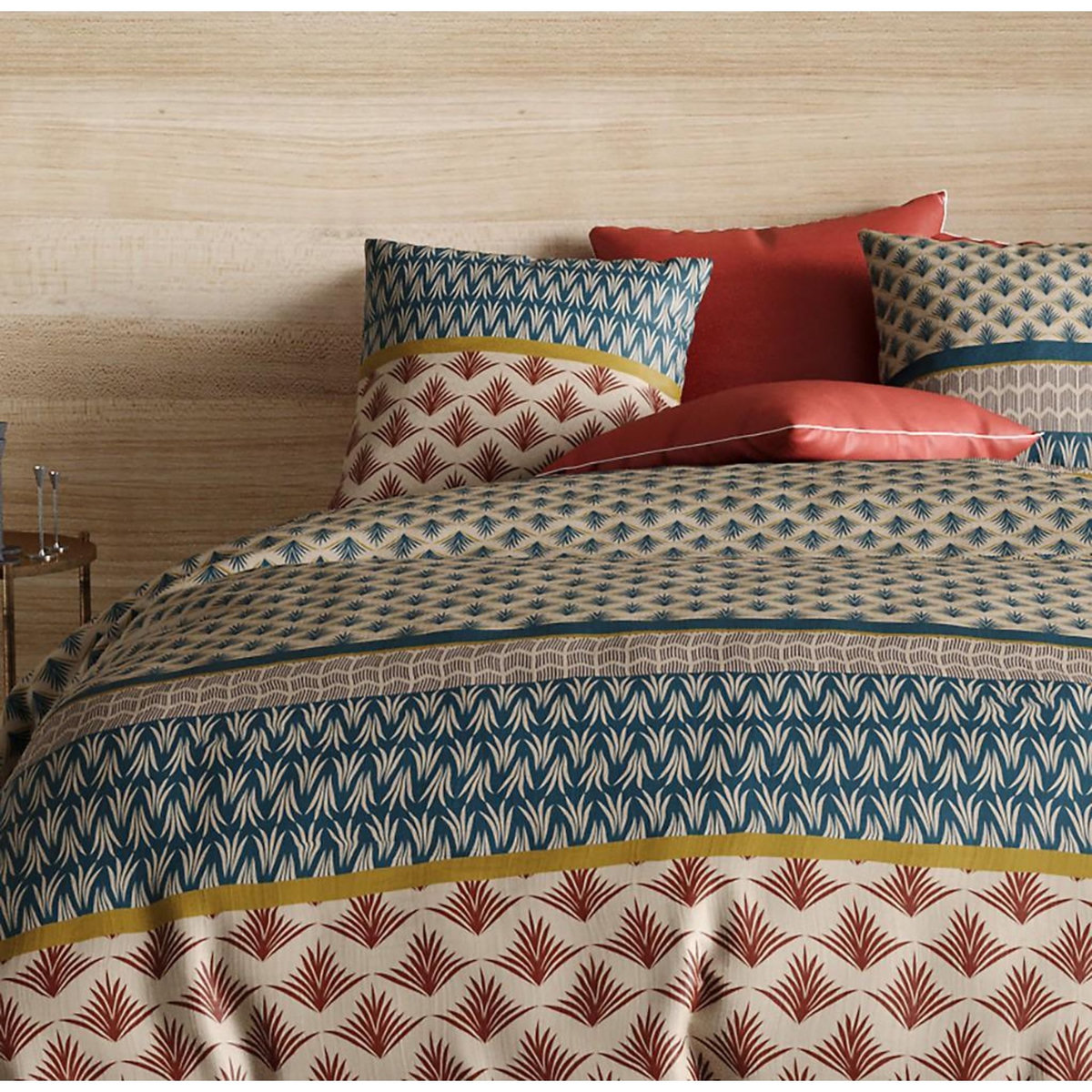 ATELIER DU COTON Parure housse de couette 100% coton 71fils manille