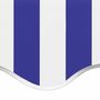 Voir la diapositive 5 : VIDAXL Tissu de remplacement pour auvent Bleu et blanc 6x3,5 m