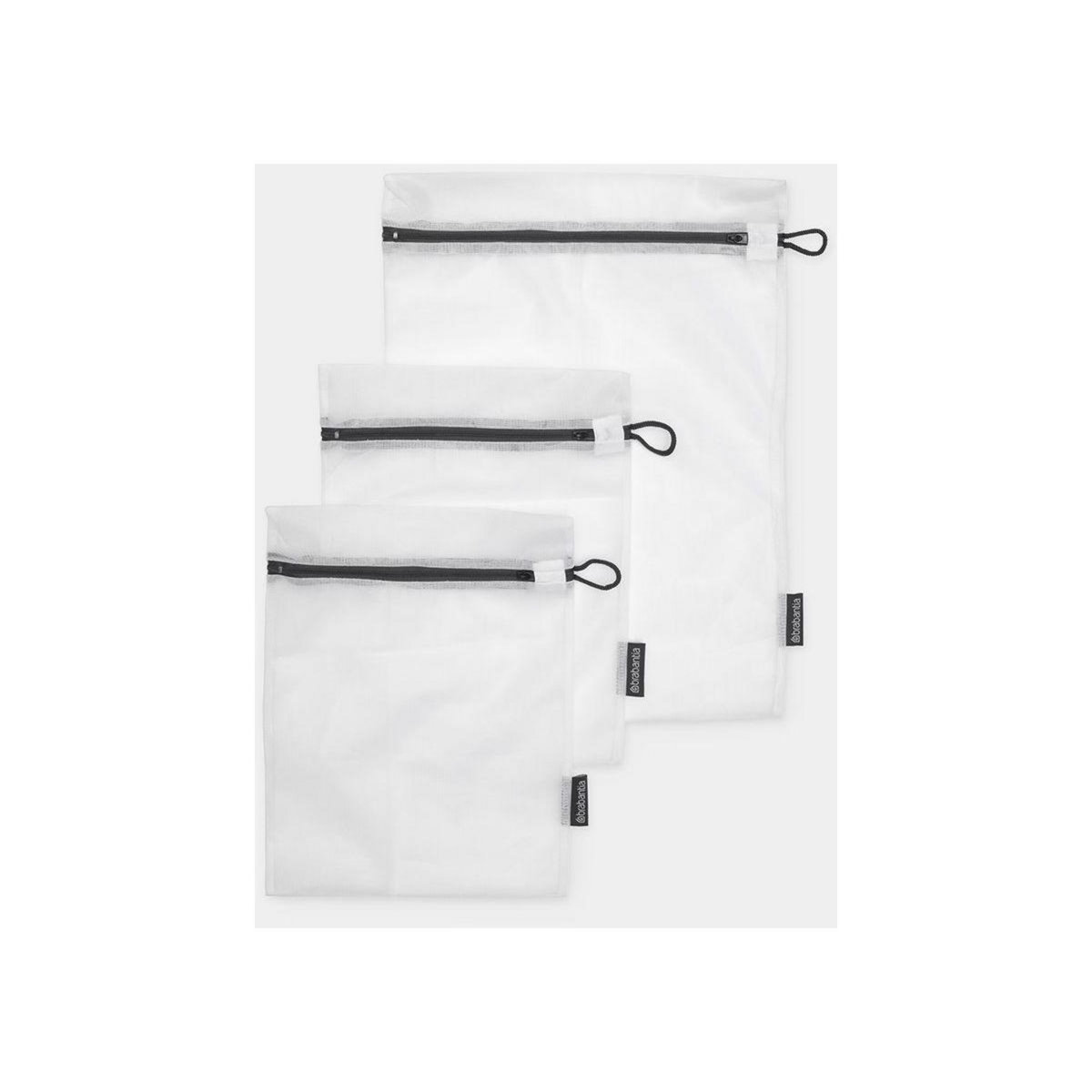 BRABANTIA Panier à linge de Lavage set de 3 en 2 tailles White
