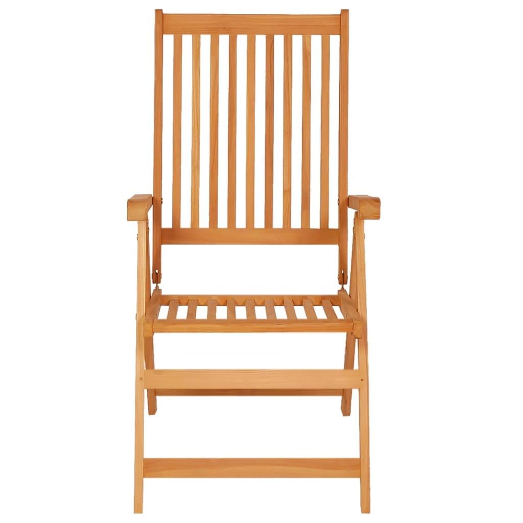 Voir la diapositive 3 : VIDAXL Chaises inclinables de jardin et coussins lot de 8 Teck solide