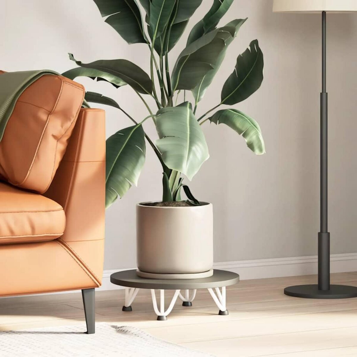 VIDAXL Pieds de table en forme d'epingle a cheveux 4 pcs blanc 10 cm