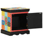 Voir la diapositive 3 : VIDAXL Table de chevet multicolore 40x35x45 cm bois de manguier solide