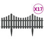 Voir la diapositive 2 : VIDAXL Bordures de pelouse 17 pcs Anthracite 10 m PP