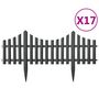 Voir la diapositive 2 : VIDAXL Bordures de pelouse 17 pcs Anthracite 10 m PP