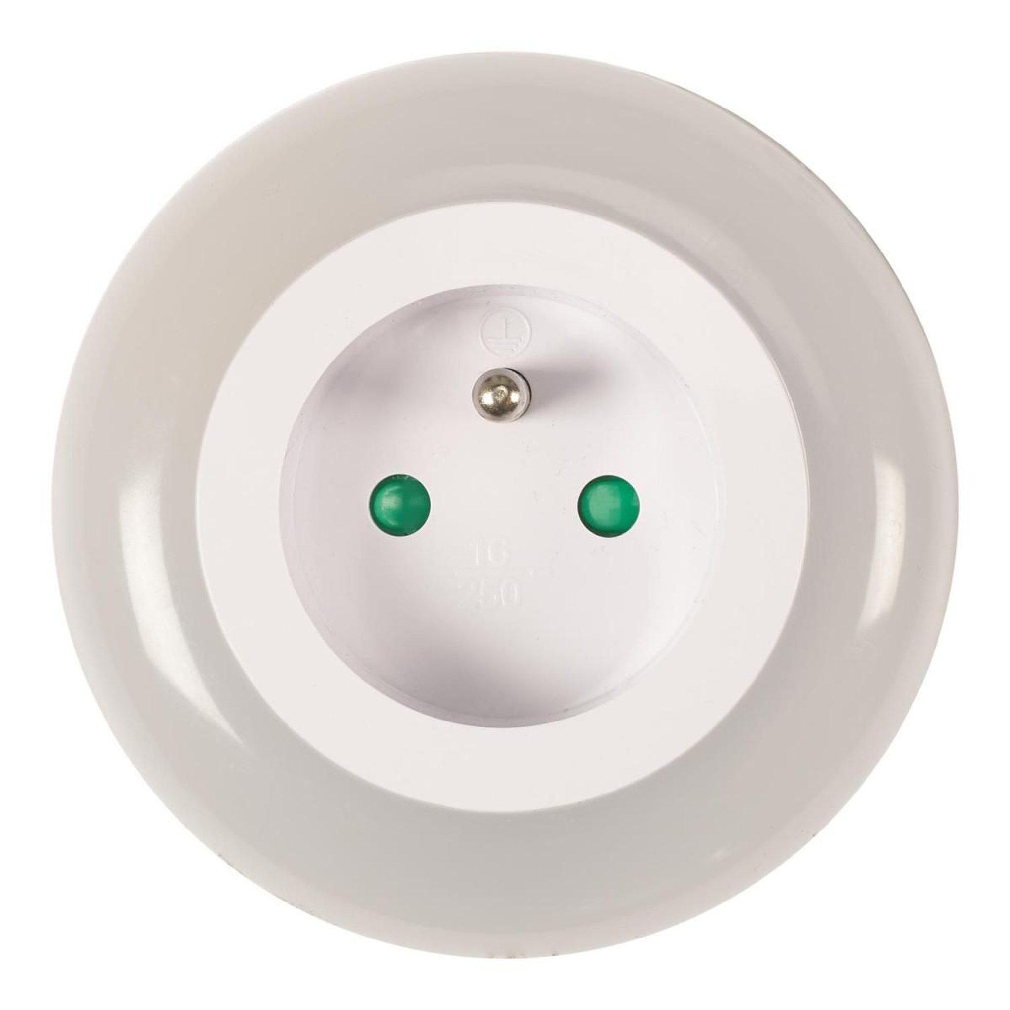 Voir la diapositive 3 : Je cherche une idee Prise led  détecteur de luminosité  8cm blanc