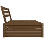 Voir la diapositive 4 : VIDAXL Canape central de jardin marron miel 120x80 cm bois pin massif
