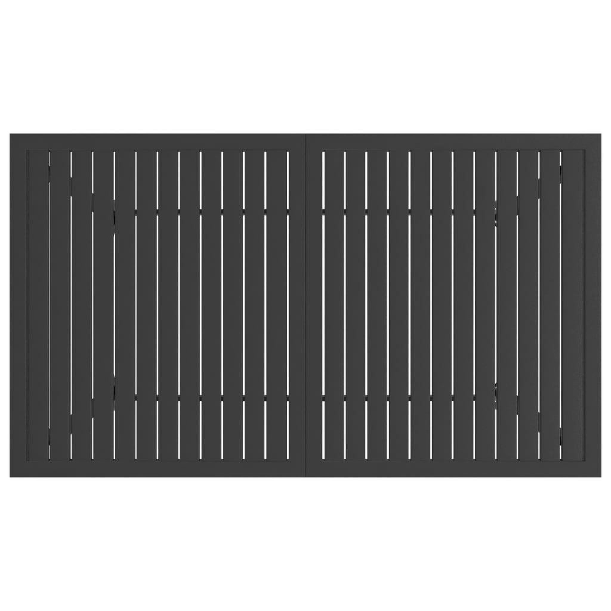 Voir la diapositive 4 : VIDAXL Table de jardin Anthracite 140x80x72 cm Acier