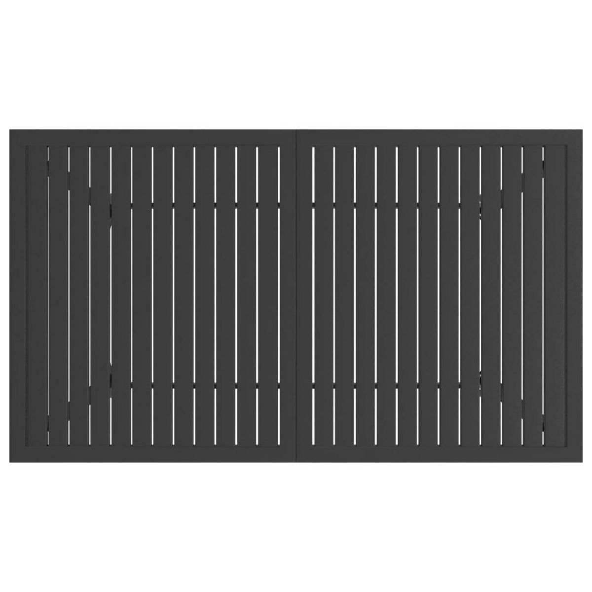 VIDAXL Table de jardin Anthracite 140x80x72 cm Acier