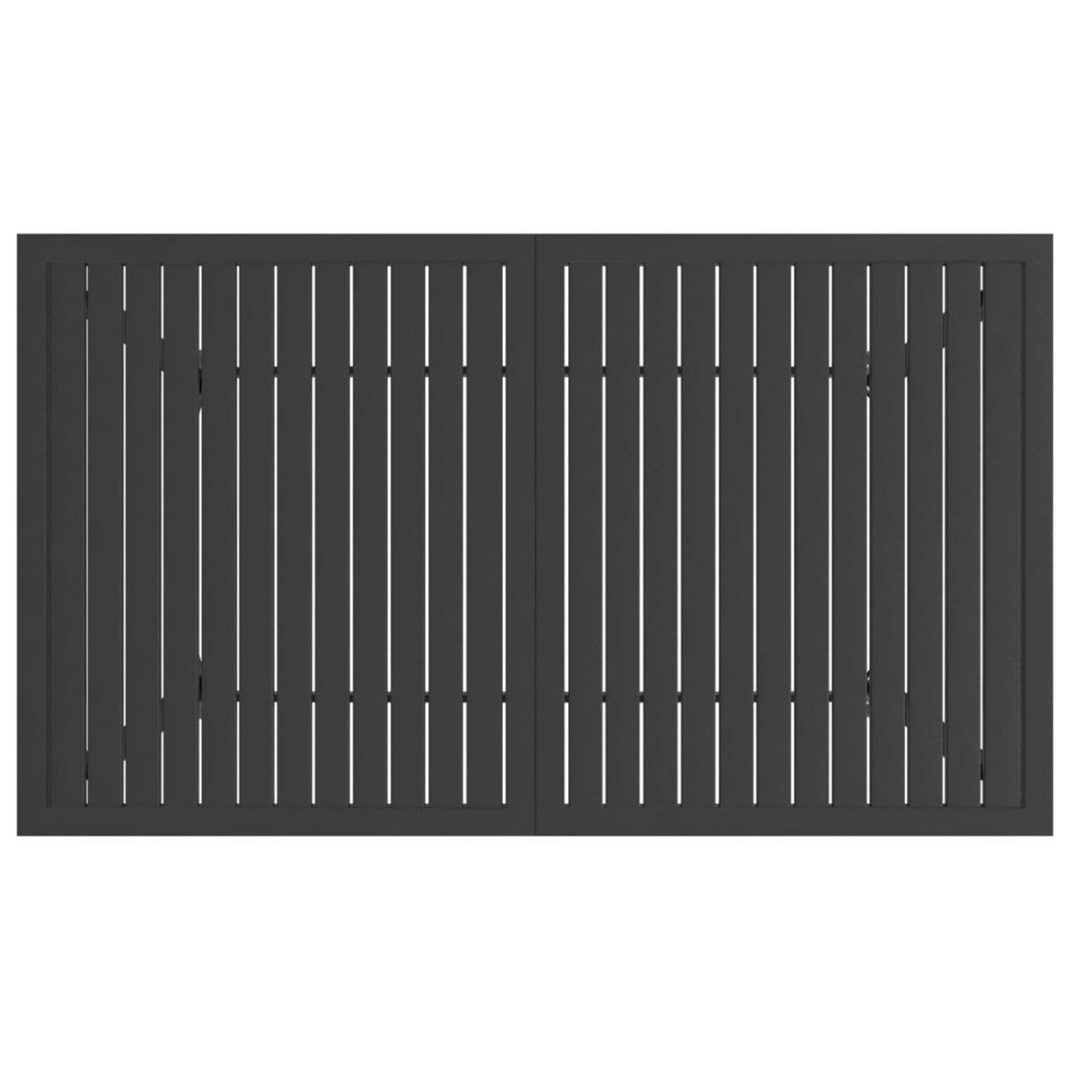 VIDAXL Table de jardin Anthracite 140x80x72 cm Acier