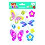 Voir la diapositive 2 : GLOBAL GIFT Décoration de fenêtre en gel - Papillons - Paillettes