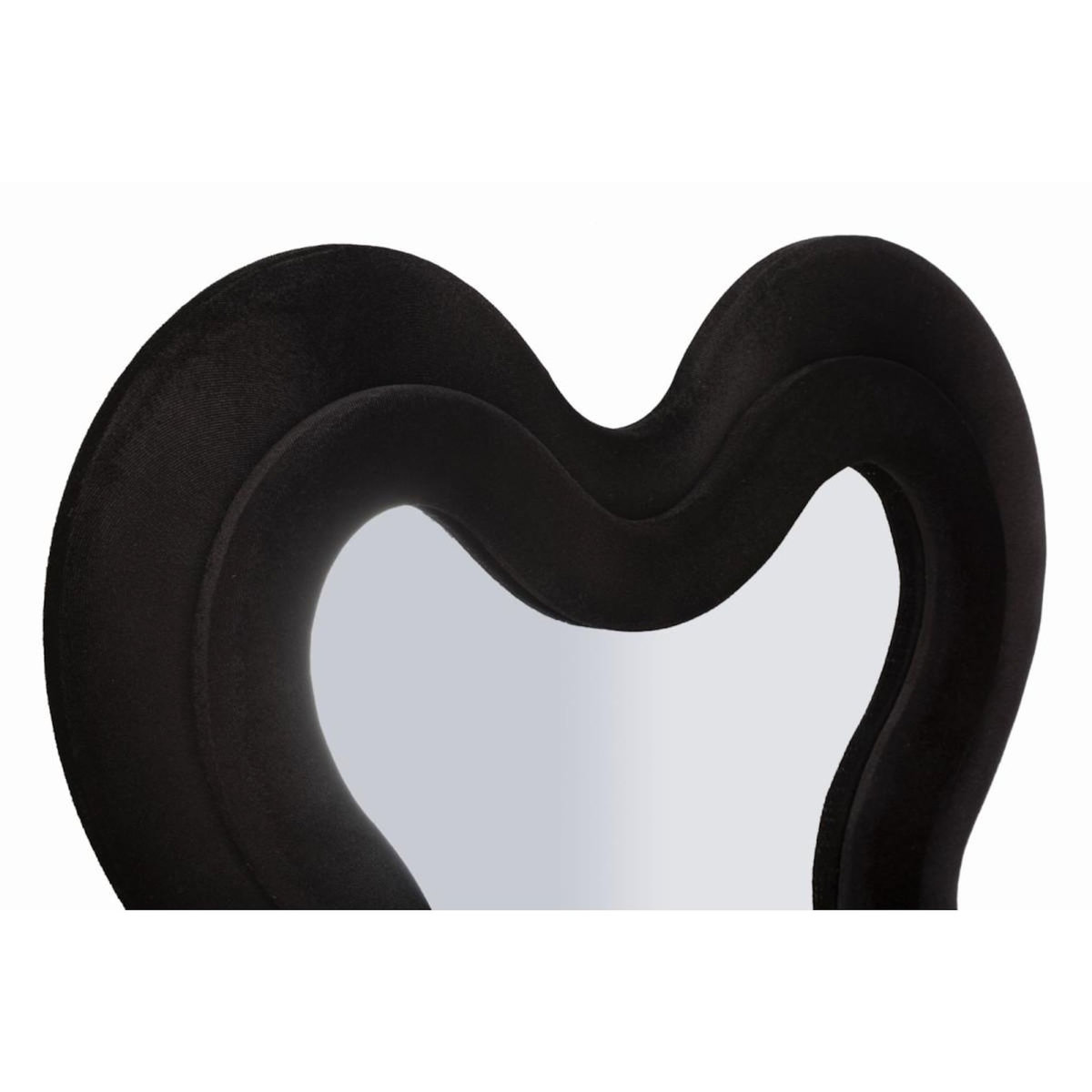 Paris Prix Miroir Mural en Velours  Monica  160cm Noir