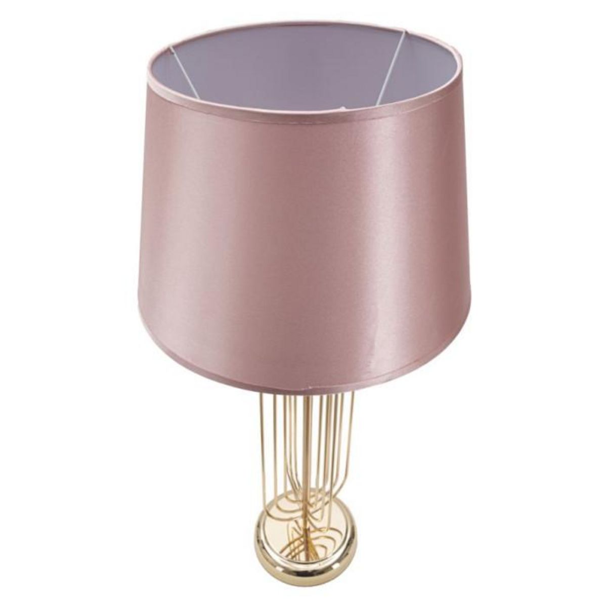 Paris Prix Lampe à Poser Design en Métal  Krista  64cm Rose & Or
