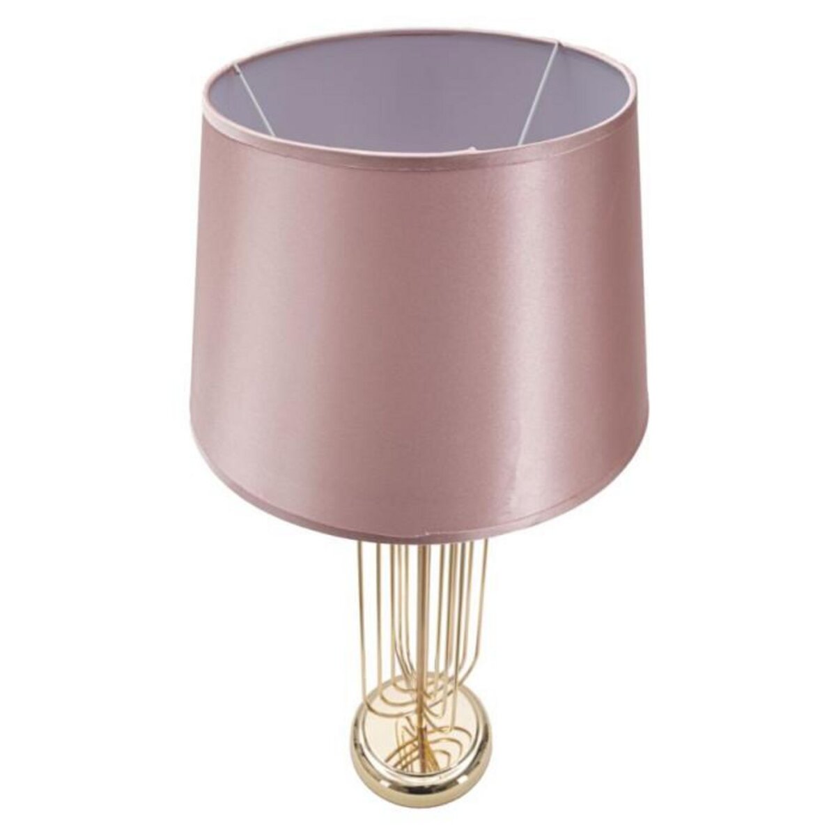 Paris Prix Lampe à Poser Design en Métal  Krista  64cm Rose & Or