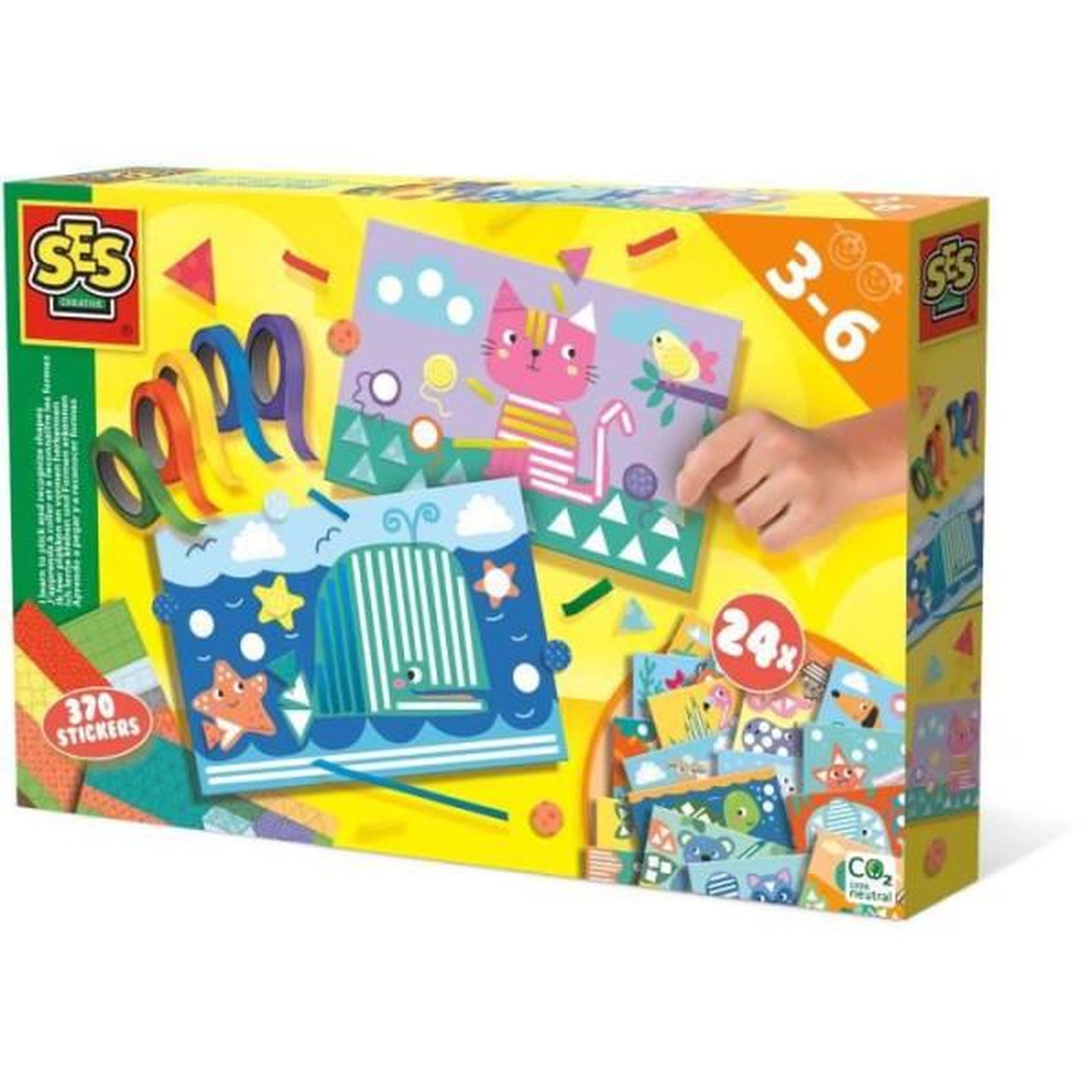 SES Creative SES CREATIVE - J'apprends a coller et a reconnaître les formes