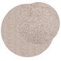 Voir la diapositive 3 : VIDAXL Tapis shaggy PAMPLONA poils longs moderne beige Ø 100 cm