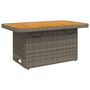 Voir la diapositive 2 : VIDAXL Table de jardin gris 90x55x71cm Resine tressee et bois d'acacia