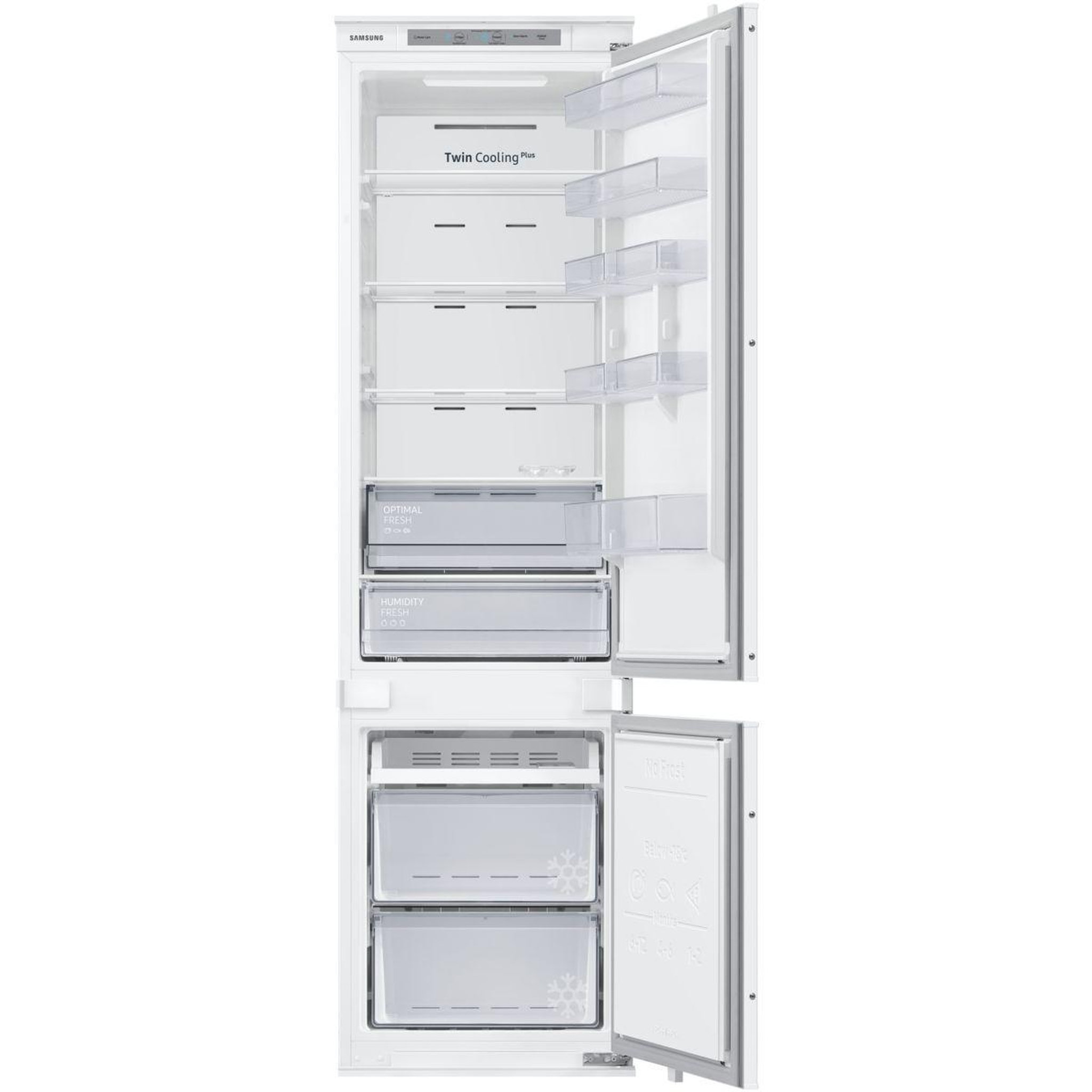 Voir la diapositive 1 : Samsung Réfrigérateur combiné BRB30603EWW 194cm