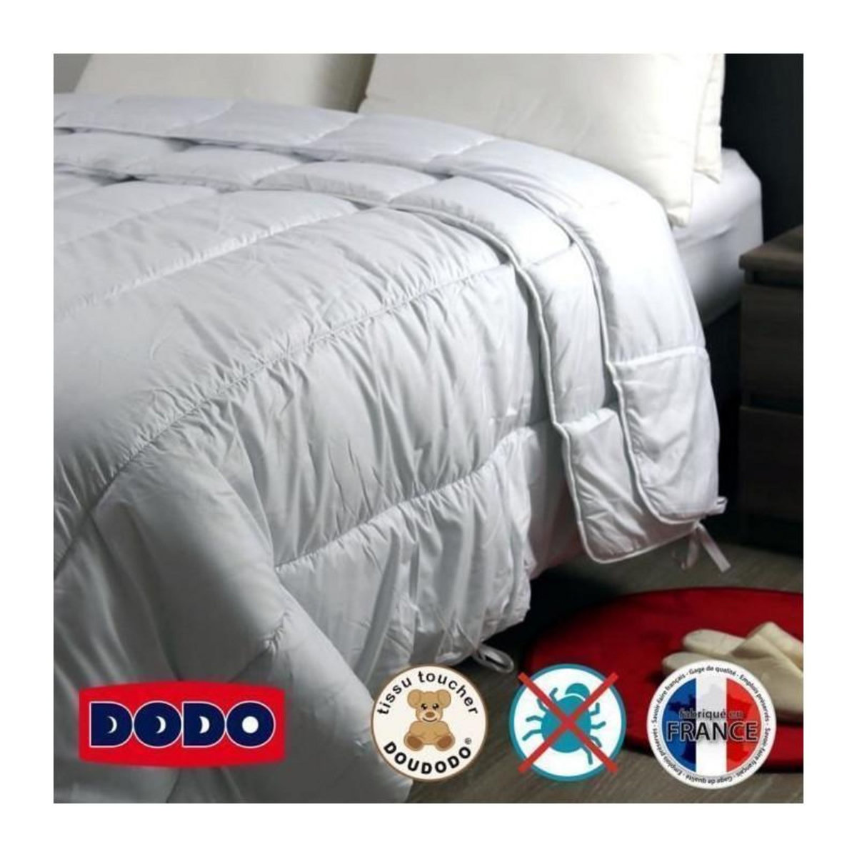 DODO DODO Couette 4 saisons anti-acariens - 140 x 200 cm - Blanc