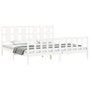 Voir la diapositive 4 : VIDAXL Cadre de lit sans matelas blanc bois de pin massif