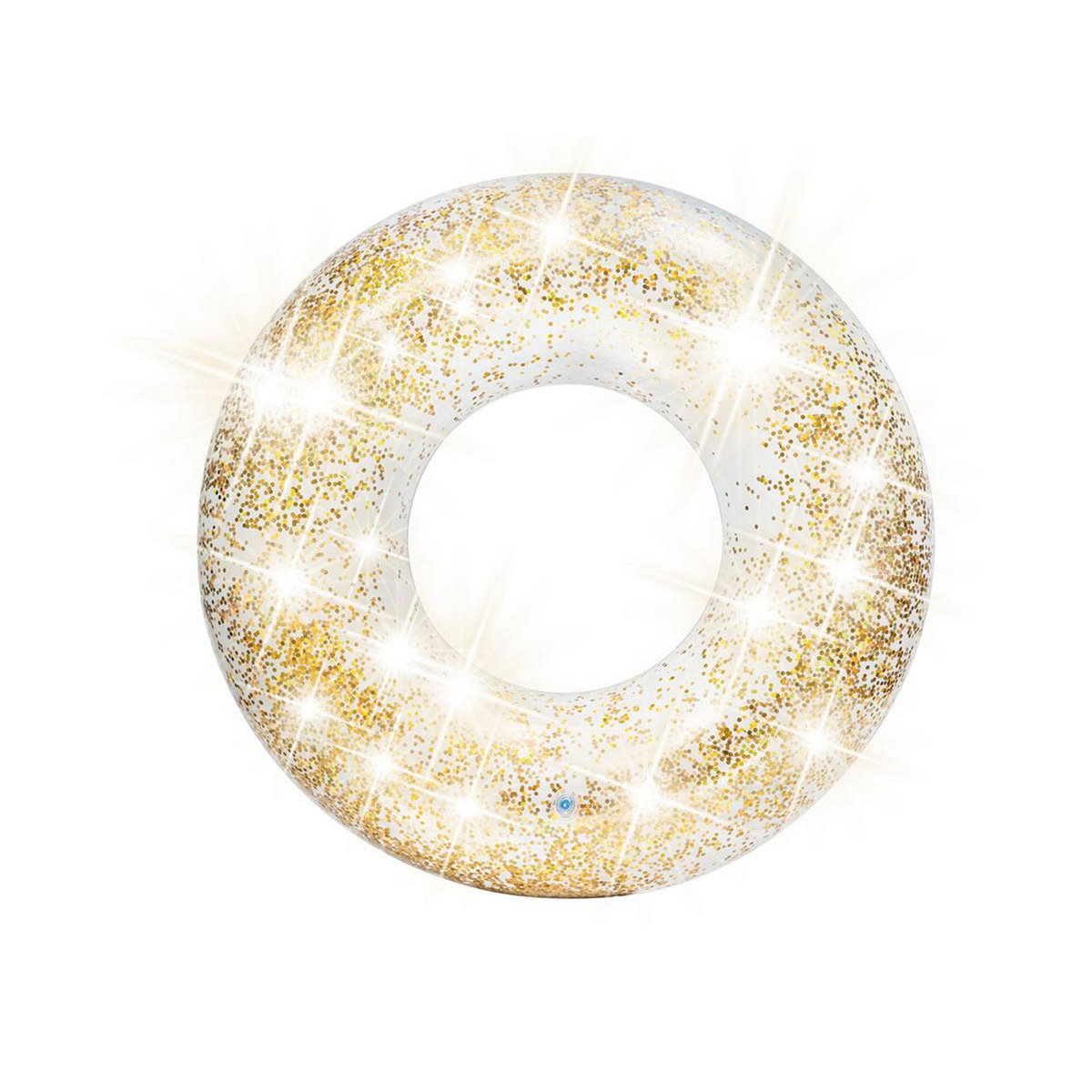 INTEX Bouée gonflable Paillettes Or Ø 119 cm - Intex
