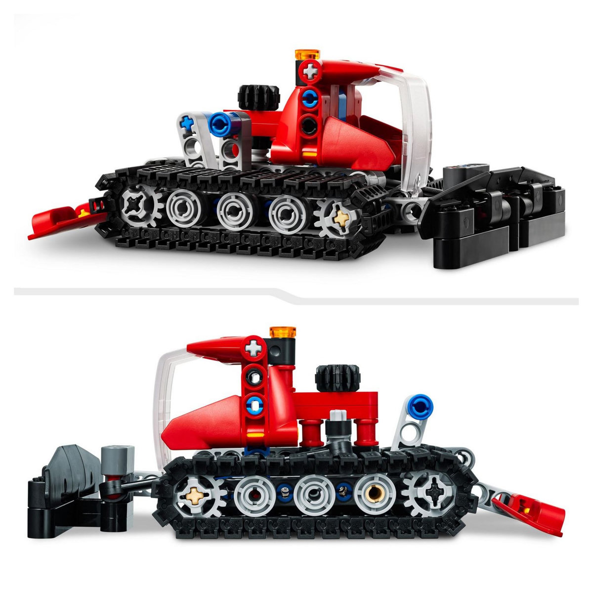 LEGO Technic 42148 La Dameuse, 2-en-1, Jouet de Maquette Véhicule, avec Motoneige Hiver, Jouet Éducatif,