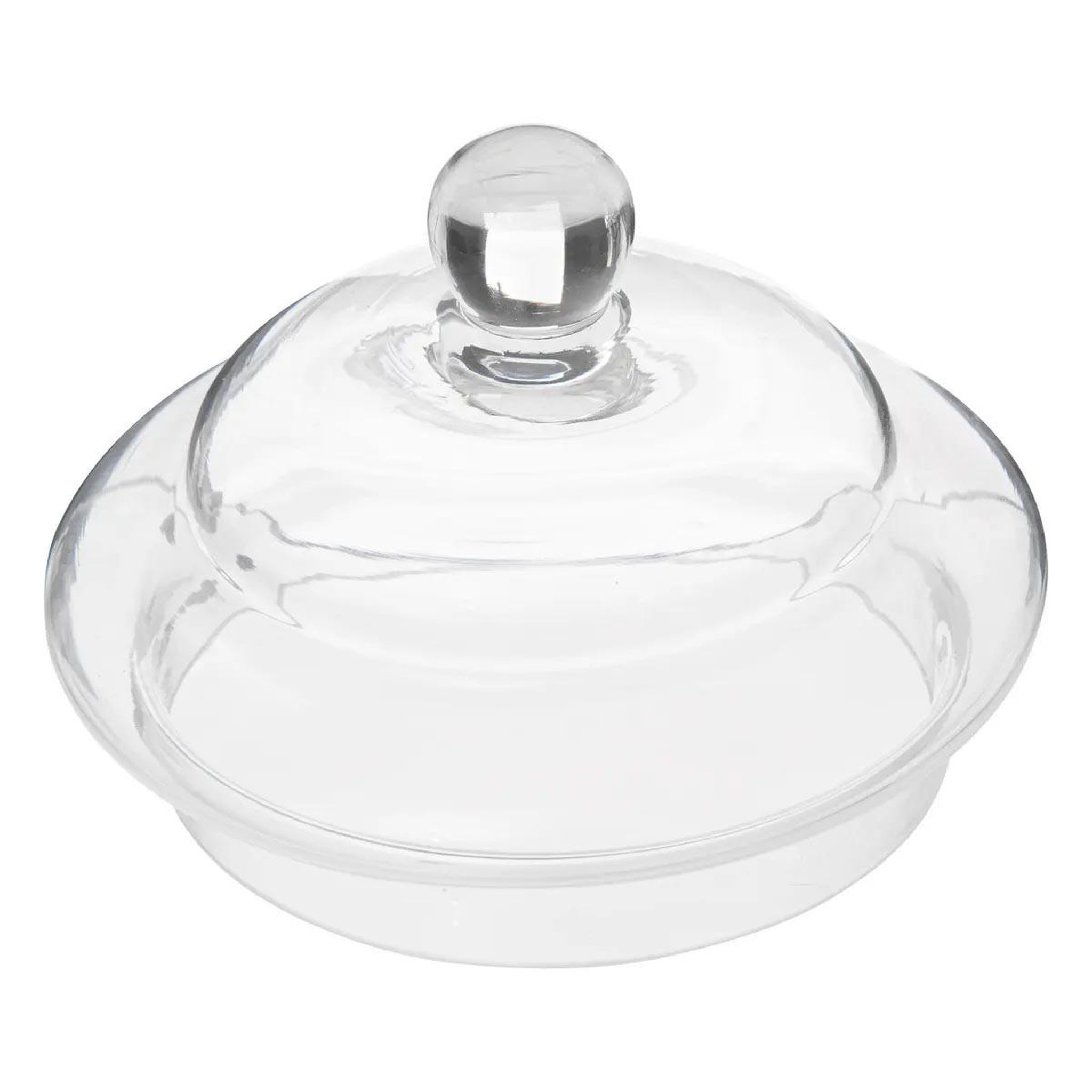 Voir la diapositive 3 : FIVE Bonbonnière en verre  bonbon  25cm transparent