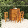 Voir la diapositive 1 : VIDAXL Ensemble de bar de jardin 5 pcs Bois d'acacia solide