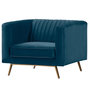Voir la diapositive 6 : Rendez vous déco Fauteuil en velours bleu foncé-Gatsby