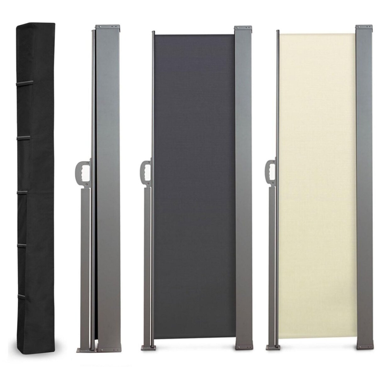 ID MARKET Housse de protection pour paravent extérieur H.160 CM