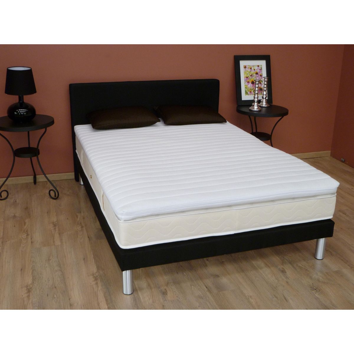Surmatelas 3 zones 100% latex 90 x 190 cm