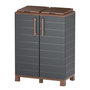 Voir la diapositive 1 : ART PLAST Abri Poubelles 2 Sacs Anthracite - Armoire Cache Poubelle de Tri Sélectif 68 x 37 x 90 cm Terrasse, Restaurant Art Plast