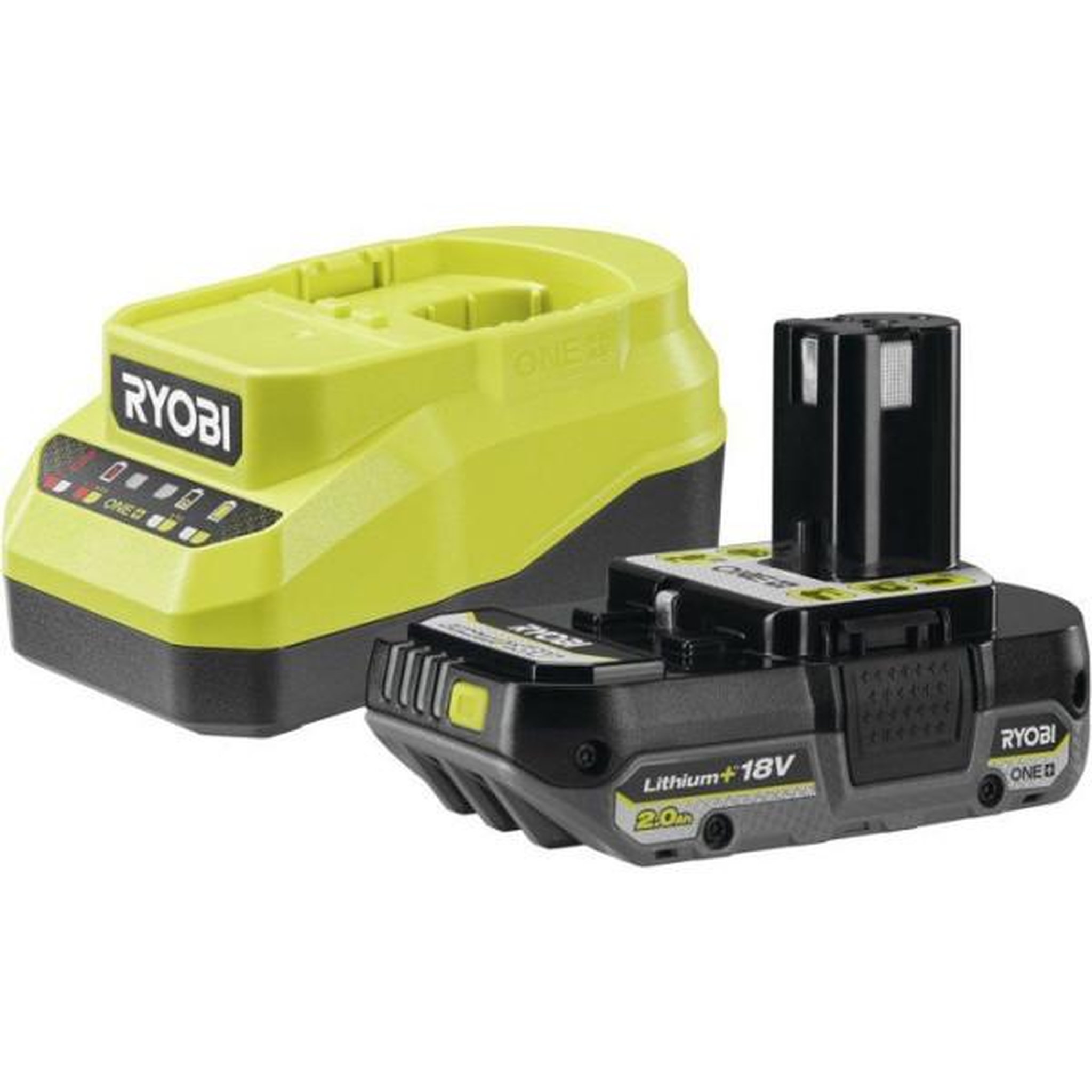 Ryobi Ryobi kit batterie 2ah + chargeur 18v one+ - rc18120a-120c