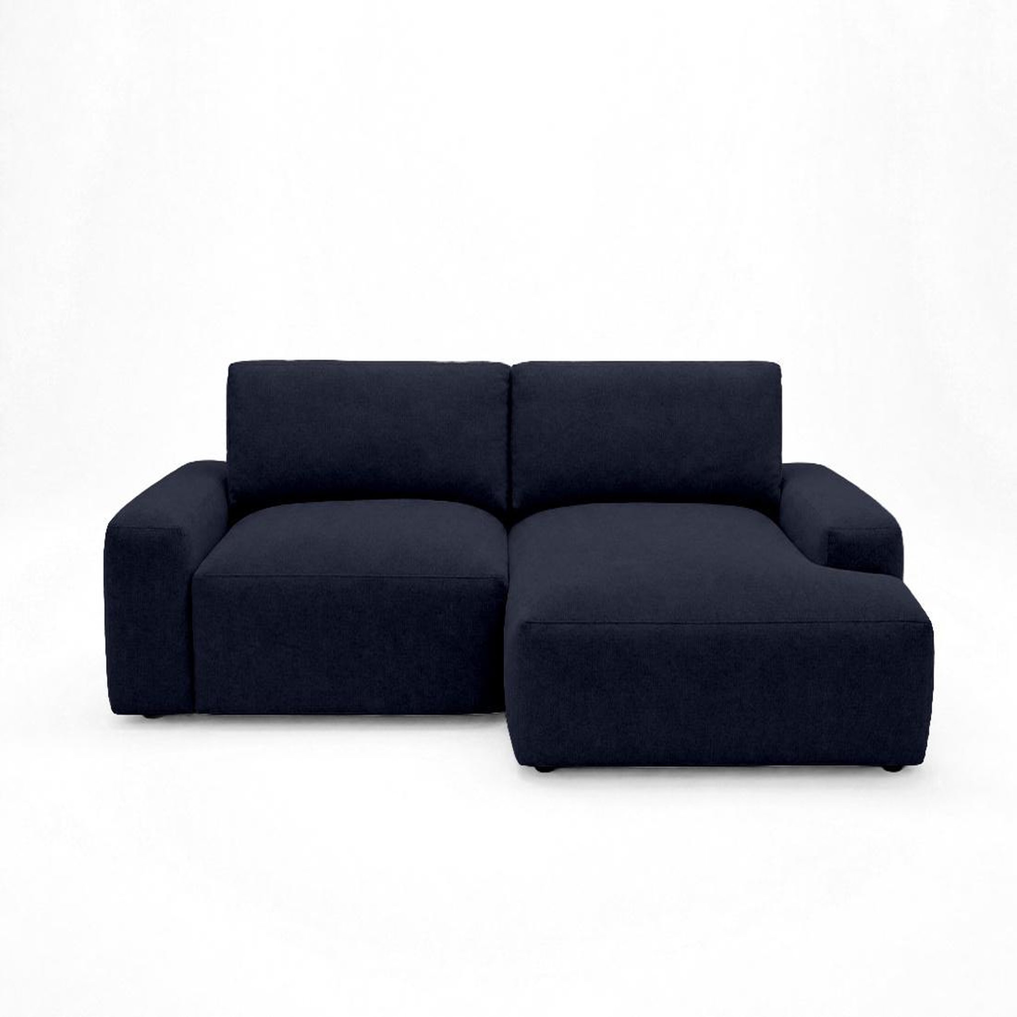 Voir la diapositive 1 : BEST MOBILIER Tama - canapé d'angle droit 4 places convertible avec coffre en tissu