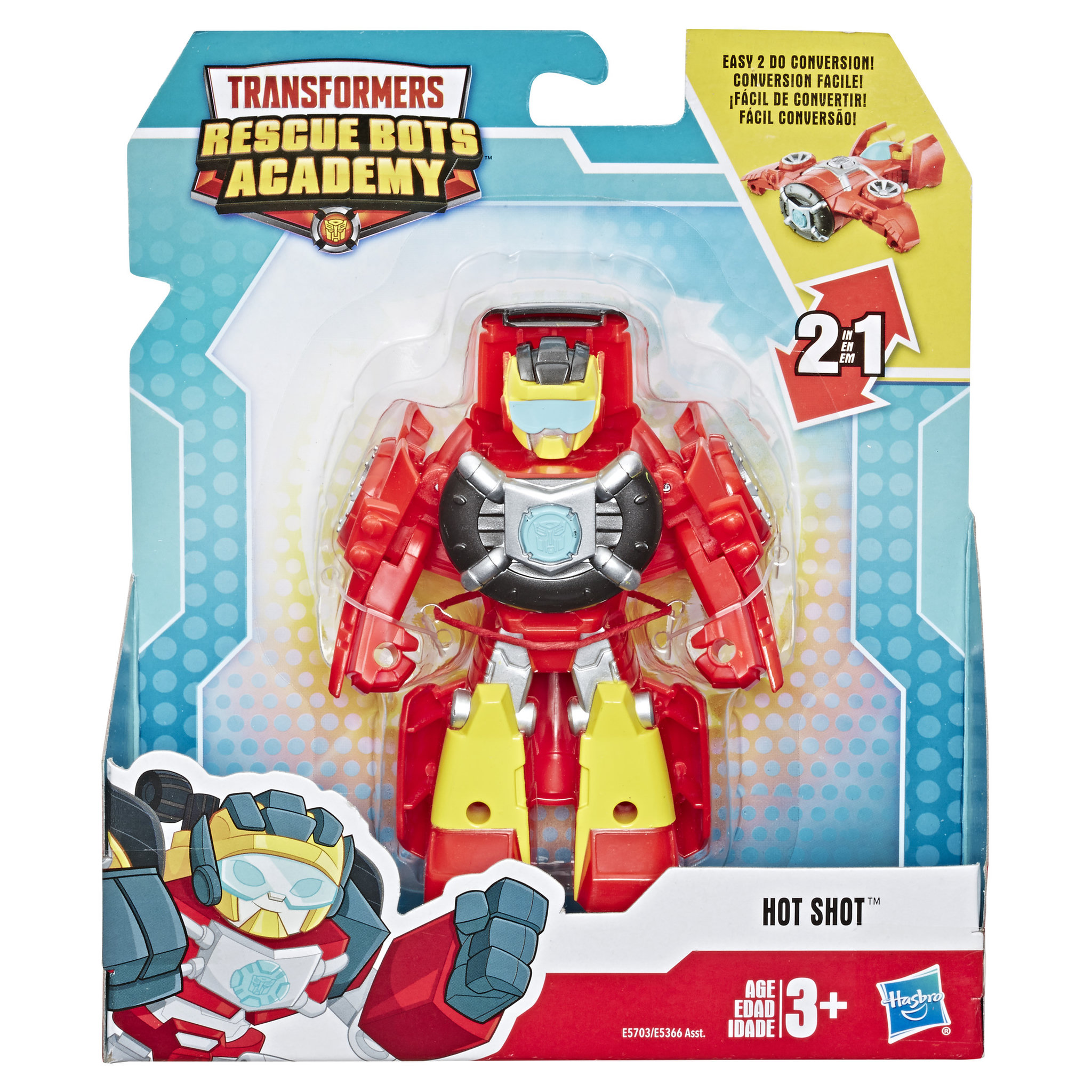 Voir la diapositive 2 : HASBRO Robot secouriste transformable 12 cm - Transformers Rescue Bots Academy