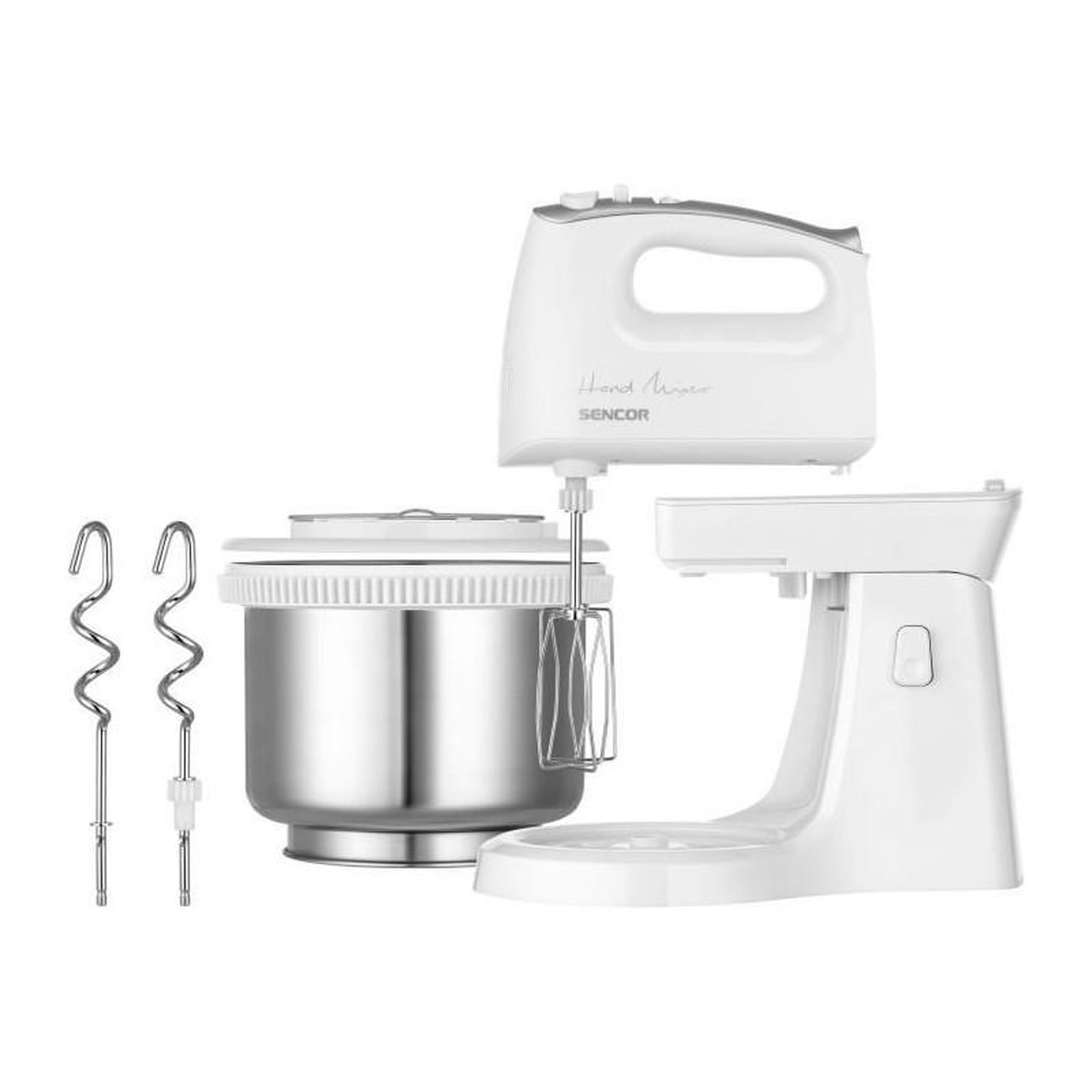 Voir la diapositive 3 : SENCO Batteur a main avec bol rotatif - SENCOR - SHM6206SS - 500W - Argent